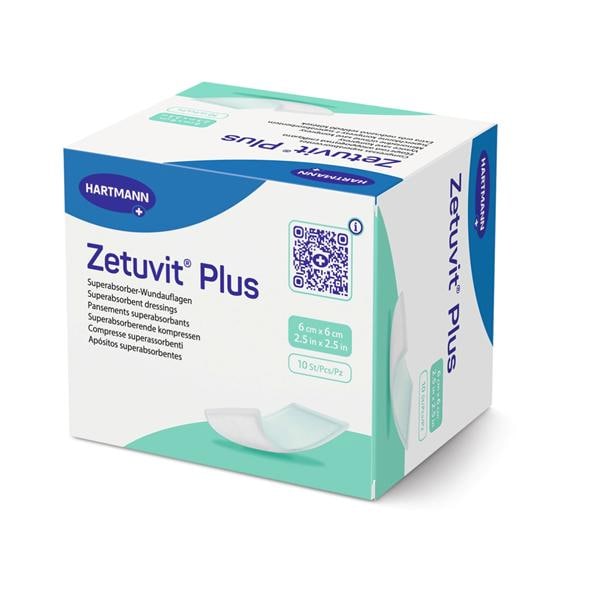 Zetuvit Plus Non-Woven Non-Border Dressing 2.5x2.5" 4Lyr Strl Sq NAdhs Spr Abs