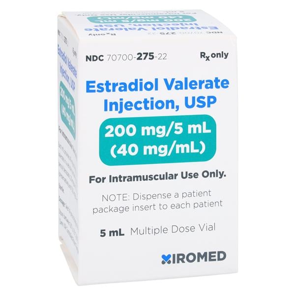 Estradiol Valerate Injection 40mg/mL MDV 5mL Each