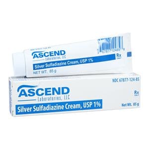 Silver Sulfadiazene Topical Cream 1% Tube 85gm Each