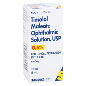 Timolol Maleate Ophthalmic Solution 0.50% Bottle 5mL Each