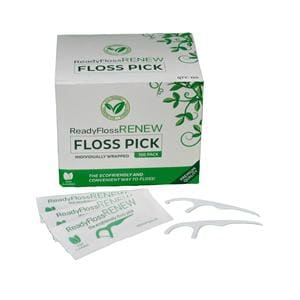 ReadyFloss RENEW Floss Picks Individually Packaged 150/Bx