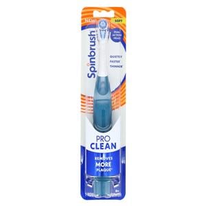 Spinbrush Pro Clean Battery Power Toothbrush Soft Ea