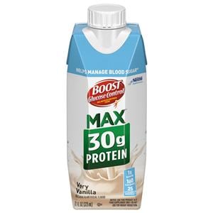 Boost Glucose Control Max Drink Liquid Very Vanilla 11oz 4/Pack Bottle 3/Ca