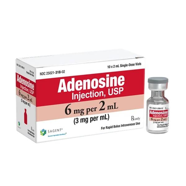 Adenosine Injection 3mg/mL SDV 2mL 10/Package