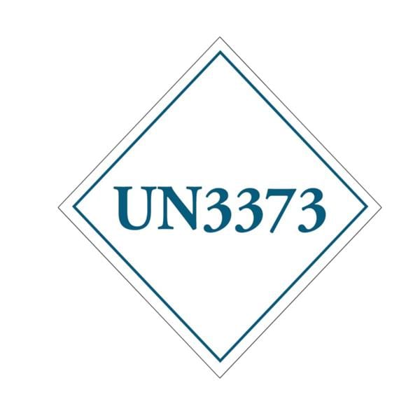 Transport Label UN3373 Blue/ White 2.25x2.25" 250/Pk