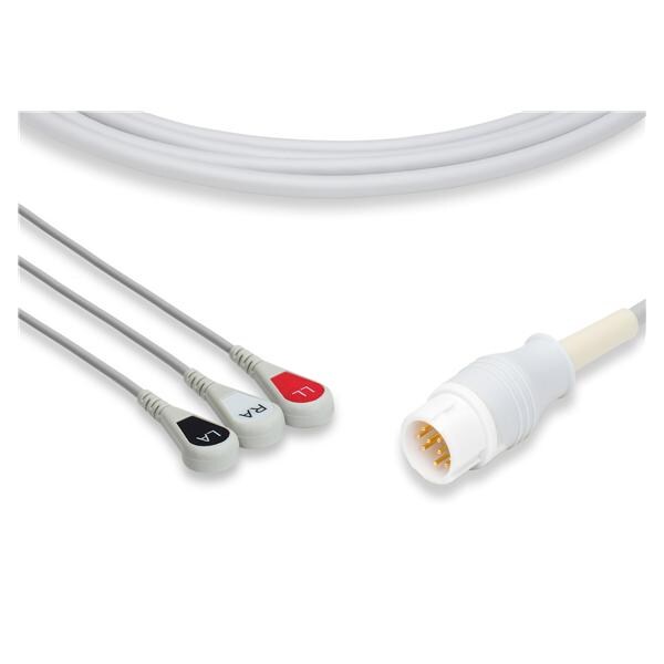 ECG Cable New 3 Lead Ea