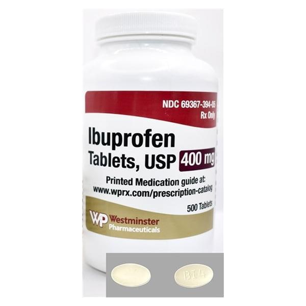 Ibuprofen Tablets 400mg Bottle 500/Bottle Each