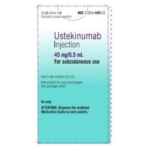 Ustekinumab Injection 45mg SDV 0.5mL Each