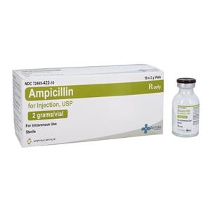 Ampicillin Injection 2gm/vl Powder Vial 10/Package