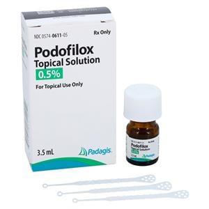 Podofilox Topical Solution 0.5% Bottle 3.5mL Each