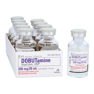 Dobutamine HCl Injection 12.5mg/mL SDV 20mL 10/Package