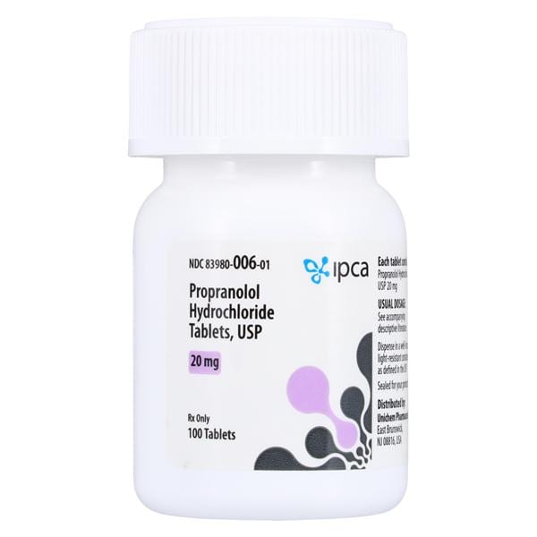 Propranolol HCl 20mg Each