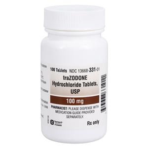 Trazodone HCl Tablets 100mg Bottle Each