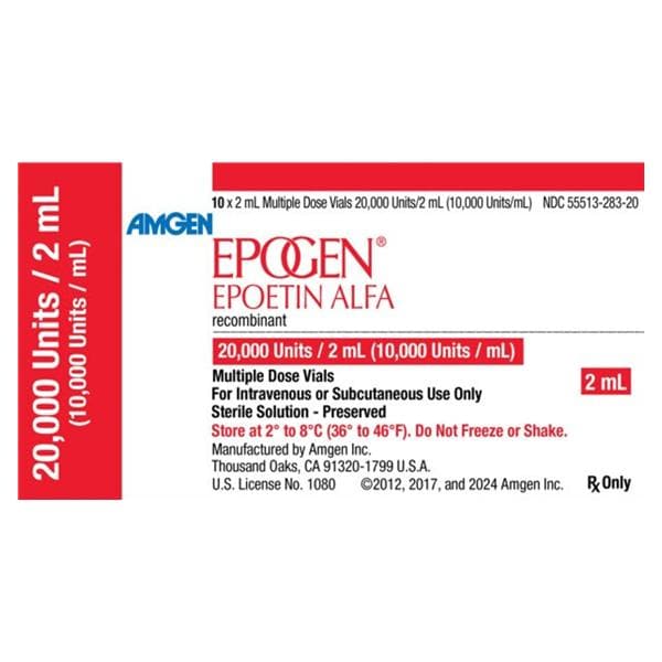 Epogen Injection 10,000U/mL MDV 2mL 10/Package