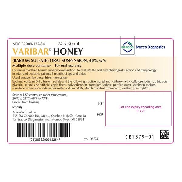 Varibar Honey Mini Oral Suspension 40% Bottle 30mL 24/Package