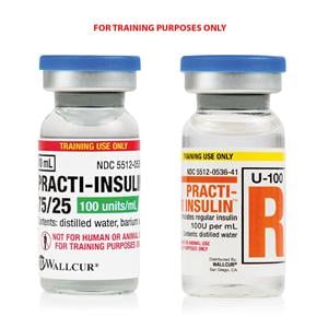 Practi-75/25 & Regular Pack Insulin Simulated Medication 2x20/Pk