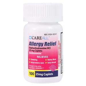 Diphenhydramine HCl Tablets 25mg 100/Bt