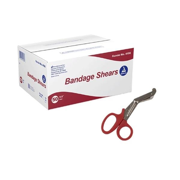 Bandage Shears 5.5" Stainless Steel/Polypropylene 50/Ca