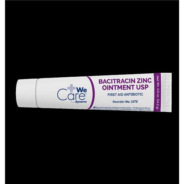 Bacitracin Zinc 500u/gm 0.5oz Tube 0.5oz/Tb, 72 TB/CA