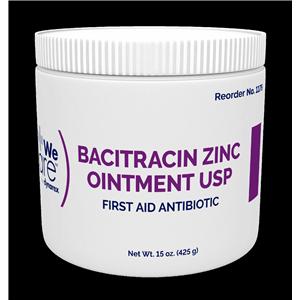 Bacitracin Zinc Ointment 500u/gm 15oz 15oz/Jar, 12 JR/CA