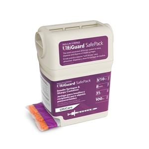 UltiGuard Insulin Syringe/Needle 31gx5/16" 0.3mL _ Low Dead Space 500/Ca