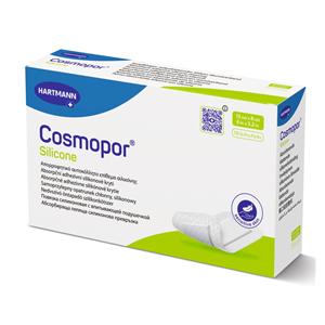 Cosmopor Silicone Post-Op Dressing 6x3.2 3Lyr Strl Rctngl NAdh Slcn Adh Wht Abs