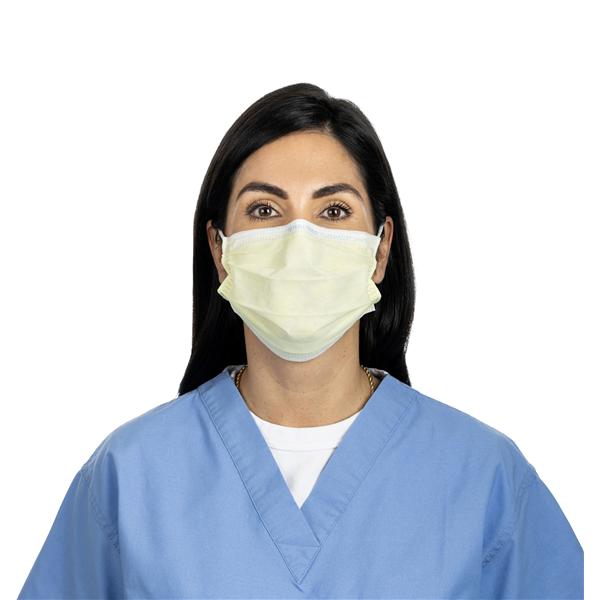 Procedure Mask ASTM F2100 Compliant Level 1 Yellow 500/Ca