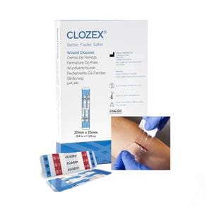 Wound Closure Device 5/8x1-3/8" Clear 10/Bx