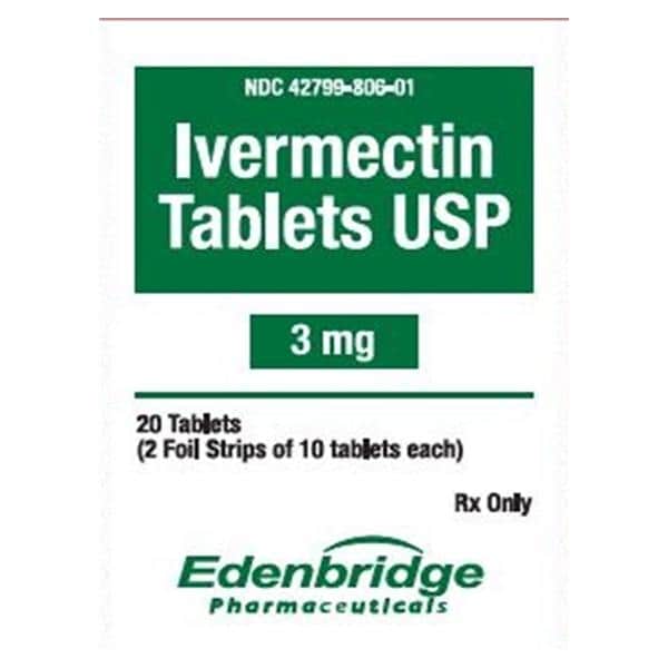 Ivermectin Tablets 3mg Unit Dose 2x10/Package Each