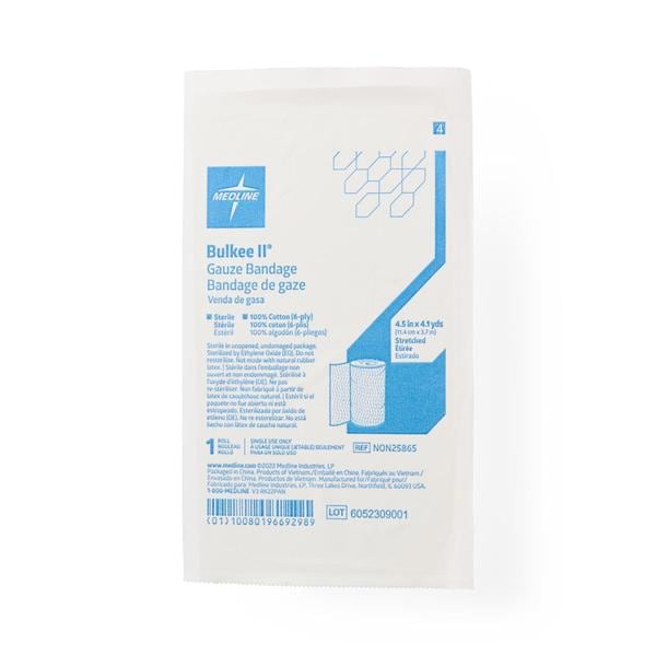 Bulkee II Gauze Bandage 100% Cotton 4.5"x4.1yd 6 Ply Sterile Ea product image