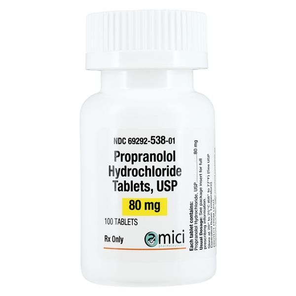 Propranolol HCl 80mg Each