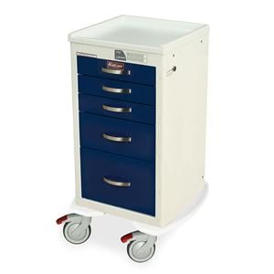 A-Series Medical Cart 5" Tente Caster (3) 3 Drwr/6 Drwr/9 Drwr Elctrnc Kypd Lk