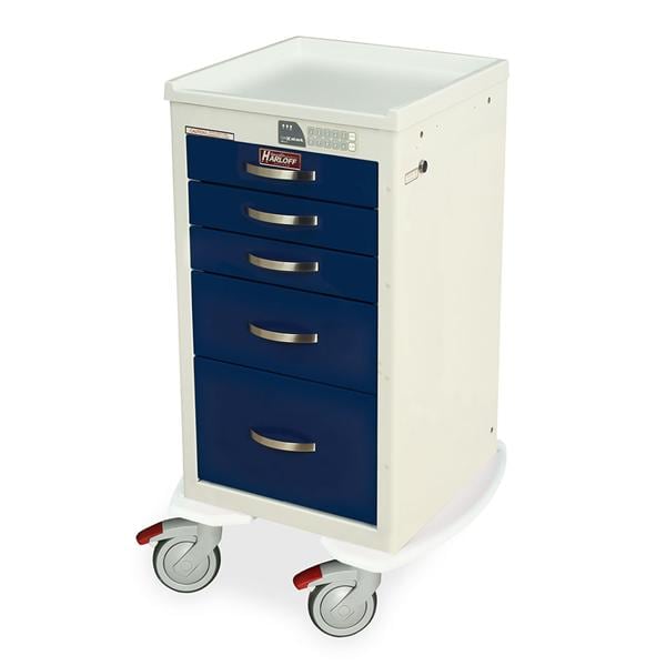 A-Series Medical Cart 5" Tente Caster (3) 3 Drwr/6 Drwr/9 Drwr Elctrnc Kypd Lk