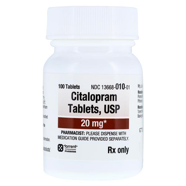 Citalopram Hydrobromide Tablets 20mg Bottle 100/Bottle Each