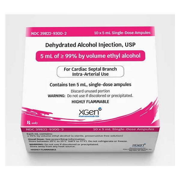 Alcohol Dehydrated Injection Ampule 5mL 10/Package