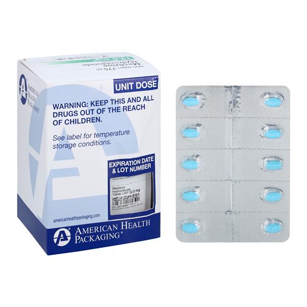 Meclizine HCl Tablets 12.5mg Unit Dose 50/Package Each