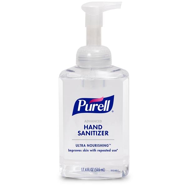 Purell Advanced Ultra Nourishing Hand Sanitizer 515 mL Pump Bottle FrgrncFr 4/Ca
