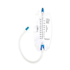 TruCath Urinary Leg Drain bag 1000mL Rsbl/Sngl Pt Flip-Flo Drainage Valve