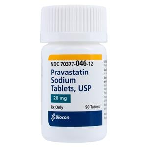 Pravastatin Sodium 20mg Each