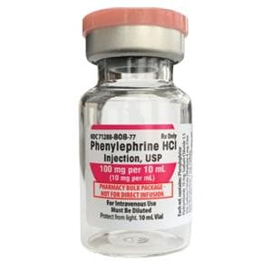Phenylephrine HCl Injection 10mg/mL Pharmacy Bulk Pack 10mL Each