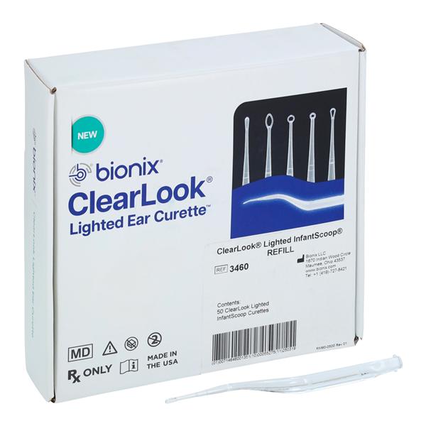 ClearLook Ear Curette 2mm InfantScoop Non-Sterile Disposable 50/Bx