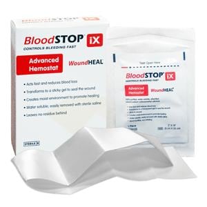 BloodSTOP IX Sdm Carboxymethyl Cls Hemostatic Dressing 2x14 Strl Rect Cnfrmng