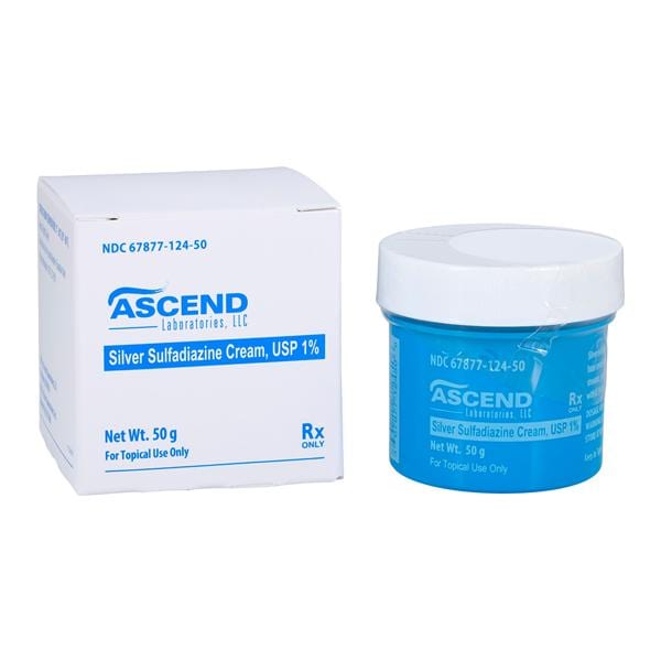 Silver Sulfadiazine Topical Cream 1% Jar 50gm Each