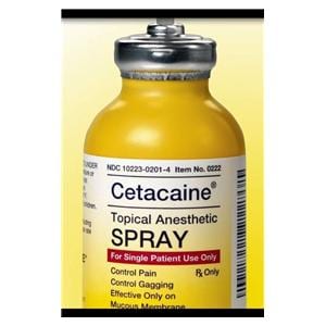 Cetacaine Topical Spray 14%/2%/2% Banana Bottle 5Gm Each