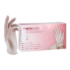 MediGuard Vinyl Exam Gloves Small Clear Non-Sterile 150/Bx