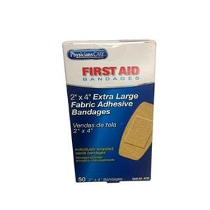 Adhesive Bandage Woven Fabric 2x4" Tan 50/Bx