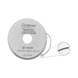 Solid Thread Elastic 0.025 in Gray Ea