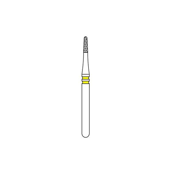 Two Striper Euro 16A Diamond Bur Friction Grip Very Fine Round-End Taper 5/PK thumbnail 2