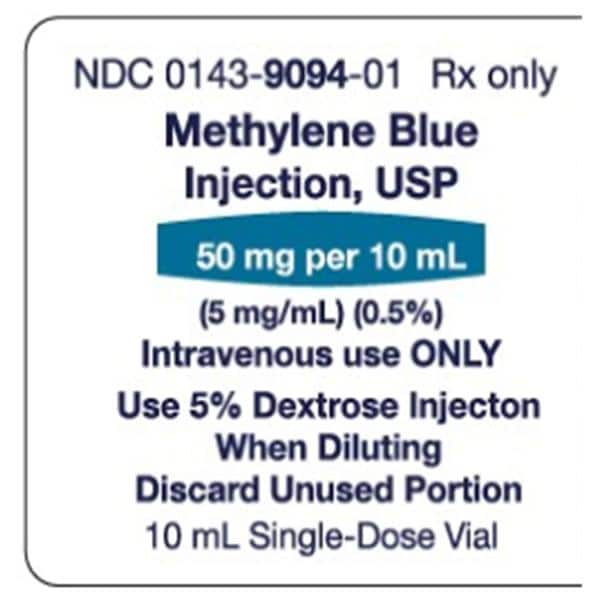 Methylene Blue Injection 0.5% SDV 10mL 5/Package