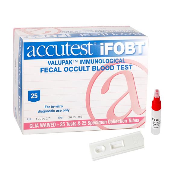 Accutest ValuPak iFOB: FOB Rapid Test Kit CLIA Wvd Ea